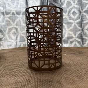 Pink Zebra Gold Art Deco Accent Shade